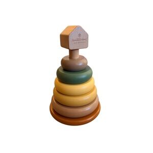 Hearth & Hand by Magnolia Toy Rainbow Wooden Montessori Ring Stacker